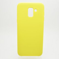 Чохол накладка Silicon Cover for Samsung J600 Galaxy J6 2018 Yellow Copy