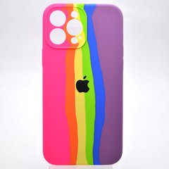 Чехол с радужным дизайном Silicon Case Rainbow Full Camera для iPhone 13 Pro Max №6