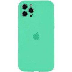 Чехол накладка Silicon Case Full Cover with camera protiction для iPhone 13 Pro Spearmint