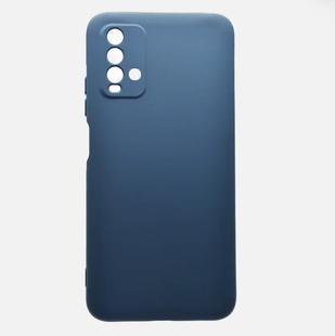 Чохол накладка Silicon Case Full Cover для Xiaomi Redmi 9T/Poco M3 Dark Blue/Темно-синій