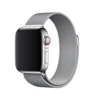 Ремешок для iWatch Milanese Loop 42mm/44mm/45mm Silver