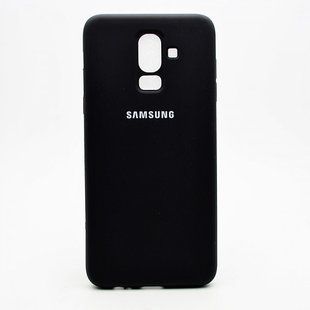Матовый чехол New Silicon Cover для Samsung J810 Galaxy J8 (2018) Black Copy