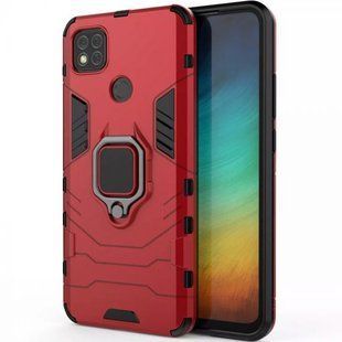 Протиударний чохол Armor Case з кільцем для Xiaomi Redmi 9C Red