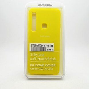 Чехол накладка Silicon Cover for Samsung A920 Galaxy A9 2018 Yellow Copy