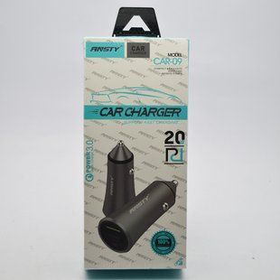 Автомобильная зарядка ANSTY CAR-09 (1 USB 18W / 1 Type-C 20W PD) Gray