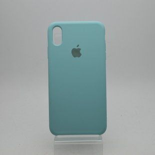 Чехол накладка Silicon Case для iPhone XS Max 6.5" Sea Blue (21) (C)