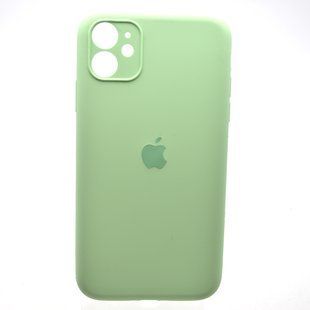 Силиконовый чехол накладка Silicon Case Full Camera для iPhone 11 Pistachio