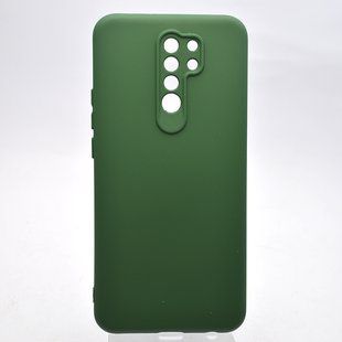 Чохол накладка Silicone case Full Camera Lakshmi для Xiaomi Redmi 9 Dark Green/Темно-зелений
