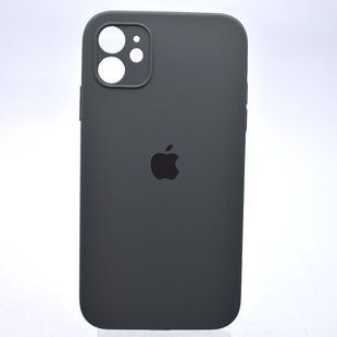 Чехол силиконовый с квадратными бортами Silicon case Full Square для iPhone 11 Dark Gray