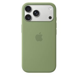 Чехол накладка Silicon Case with MagSafe Splash Screen для Apple iPhone 17 Pro Max Light Moss