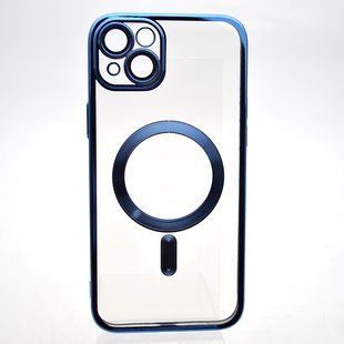 Чехол накладка с MagSafe Stylish Case для Apple iPhone 14 Plus Blue