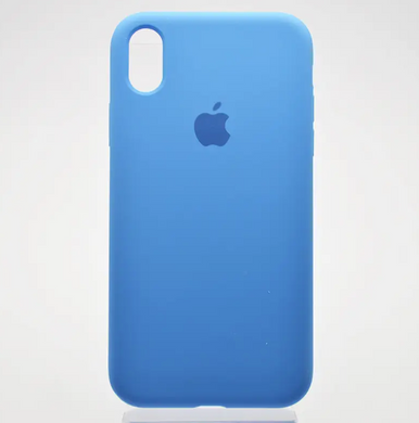 Чехол накладка Silicone Case Full Cover для iPhone Xr Синий
