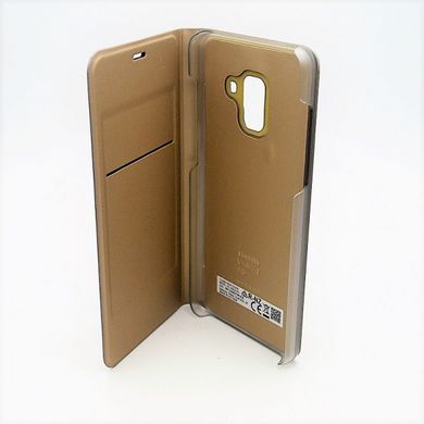 Чохол книжка Clear View Standing Cover for Samsung A530 Galaxy A8 2018 Gold