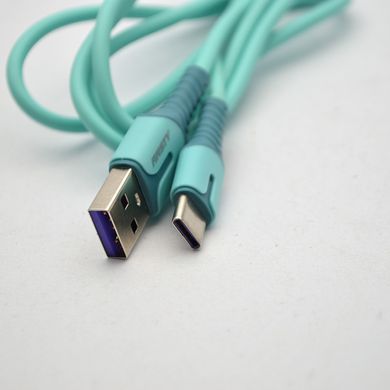 Кабель ANSTY Z-027-T LED Type-C 3A 1M Blue