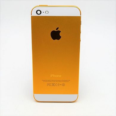 Средняя часть корпуса iPhone 5 Gold в комплекте со шлейфами + бузер