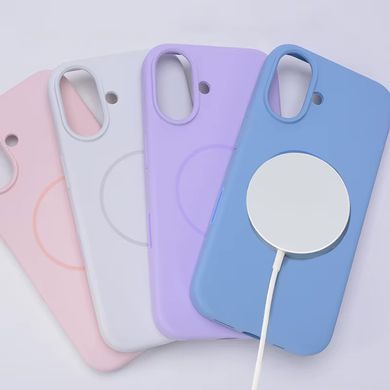 Чохол накладка Silicon Case Slim MagSafe Full Camera для Apple iPhone 16 Pro Max Pink