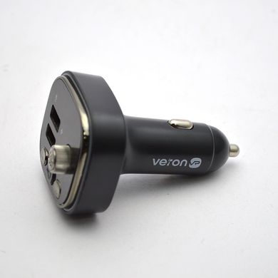 Автомобільна зарядка FM модулятор Veron MC020 3A Bluetooth 5.0 2USB Back
