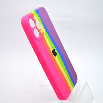 Чохол з райдужним дизайном Silicon Case Rainbow Full Camera для iPhone 13 Pro Max №6