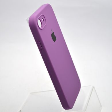 Чохол силіконовий з квадратними бортами Silicone case Full Square для iPhone 7/iPhone 8/iPhone SE 2020/2022 Grape/Фіолетовий