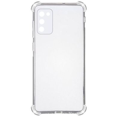 Силиконовый прозрачный чехол накладка TPU WXD Getman для Samsung A037 Galaxy A03s Transparent/Прозрачный