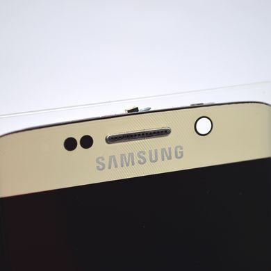 Дисплей (экран) LCD Samsung G925F Galaxy S6 Edge с тачскрином Gold Original Б/у