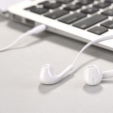 Навушники провідні з мікрофоном Hoco M39 Rhyme Sound 3.5mm White/Білий