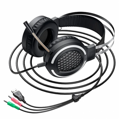 Навушники провідні ігрові (геймерські) Hoco ESD03 Black
