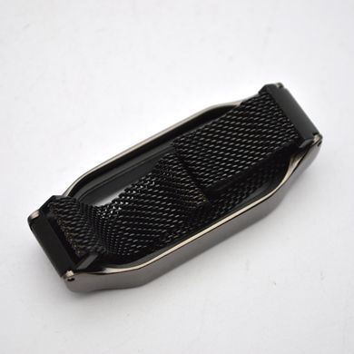 Металевий ремінець (міланська петля) для Xiaomi Mi Band 7 Milanese Design Black/Чорний