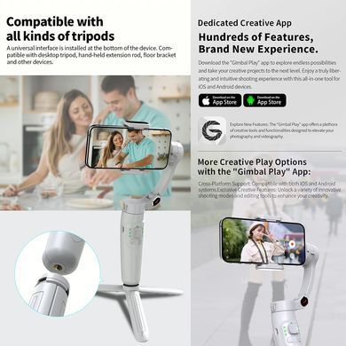 Стабилизатор для видеосъемки Gimbal Stabilizer M1 White