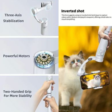 Стабилизатор для видеосъемки Gimbal Stabilizer M1 White