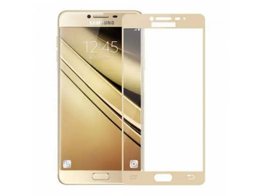Захисне скло Samsung A530 Galaxy A8 (2018) Full Screen Triplex Глянцеве Gold тех. пакет