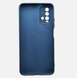 Чехол накладка Silicon Case Full Cover для Xiaomi Redmi 9T/Poco M3 Dark Blue/Темно-синий