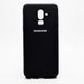 Матовый чехол New Silicon Cover для Samsung J810 Galaxy J8 (2018) Black Copy