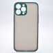 Чохол з напівпрозорою задньою кришкою Matte Color Case Full Camera для iPhone 13 Pro Max Зелений