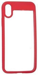 Чохол накладка Florence PC+TPU for iPhone X/XS 5.8" Red-Transparent