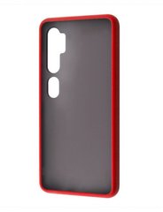 Чохол з напівпрозорою задньою кришкою Matte Color Case TPU для Xiaomi Mi Note 10 Red