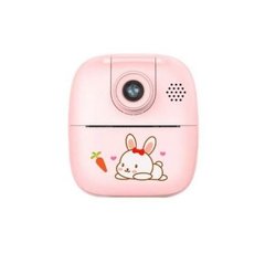Детский фотопринтер "Маленький кролик" Instant Print Epic A19 Розовый, Розовый