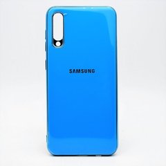 Чохол глянцевий з логотипом Glossy Silicon Case для Samsung A505 Galaxy A50 Blue