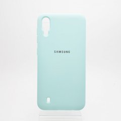 Чехол матовый Silicon Case Full Protective для Samsung A105 Galaxy A10/M105 Galaxy M10 (Turquoise)