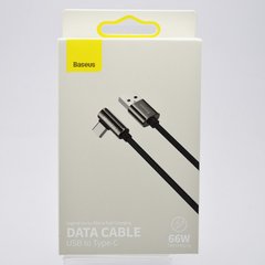 Кабель угловой USB Baseus Legend Series Elbow Fast Charging Data Cable USB to Type-C 66W 1m Black CATCS-B01