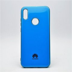 Чохол глянцевий з логотипом Glossy Silicon Case для Huawei Y6 2019/Honor 8A Blue
