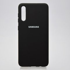 Чехол накладка Full Silicon Cover для Samsung A505 Galaxy A50 Black Copy
