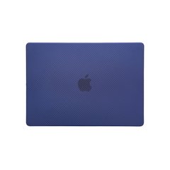 Чехол накладка Carbon Fiber Case Apple Macbook Air 13.6" M2 A2681 Синий