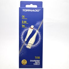 Кабель Tornado TX10 Lightning Tissue cable 2.4A 1M White