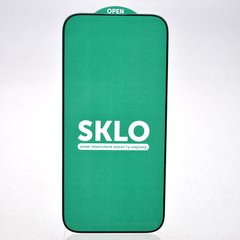 Захисне скло SKLO 5D для iPhone 14 Pro/iPhone 15 Black (тех.пак.)