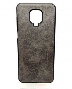 Кожаная накладка Leather Lava для Xiaomi Redmi Note 9s/Note 9 Pro/Note 9 Pro Max Grey