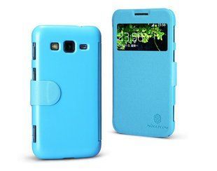 Чехол книжка Nillkin Fresh Series Samsung i8580 Blue
