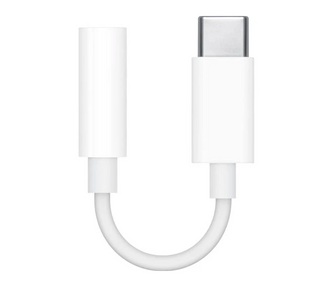 AUX переходник Apple Type-C to 3,5 mm Headphone Jack Adapter A2155 (MW2Q3ZM/A) White
