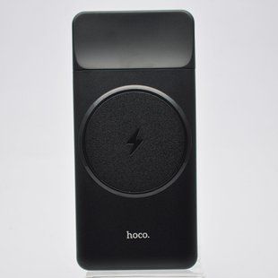 Зовнішній акумулятор з безпровідною зарядкою PowerBank HOCO J76 Bobby magnetic fast charging 10000mAh Black