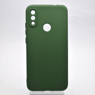 Силіконовий чохол накладка Silicone Case Full Camera Lakshmi для Xiaomi Redmi Note 7 Dark green/Темно-зелений